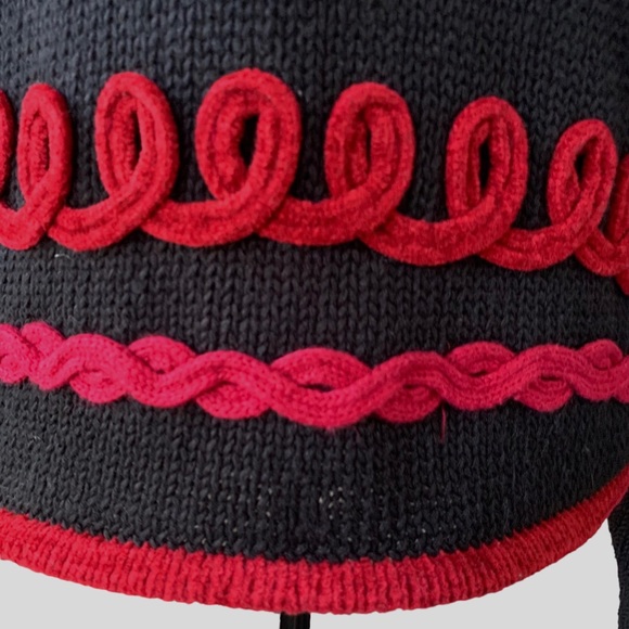 VINTAGE AMANDA SMITH EMBROIDERED EMBELLISHED FLORAL CARDIGAN SWEATER - Picture 9 of 16